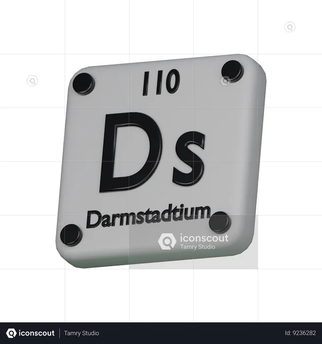 Darmstadtium  3D Icon