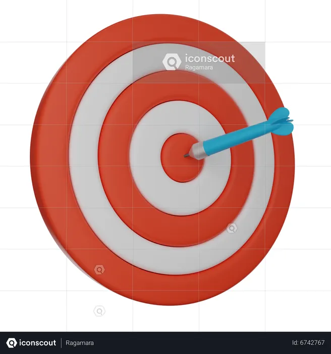 Dart On Target  3D Icon