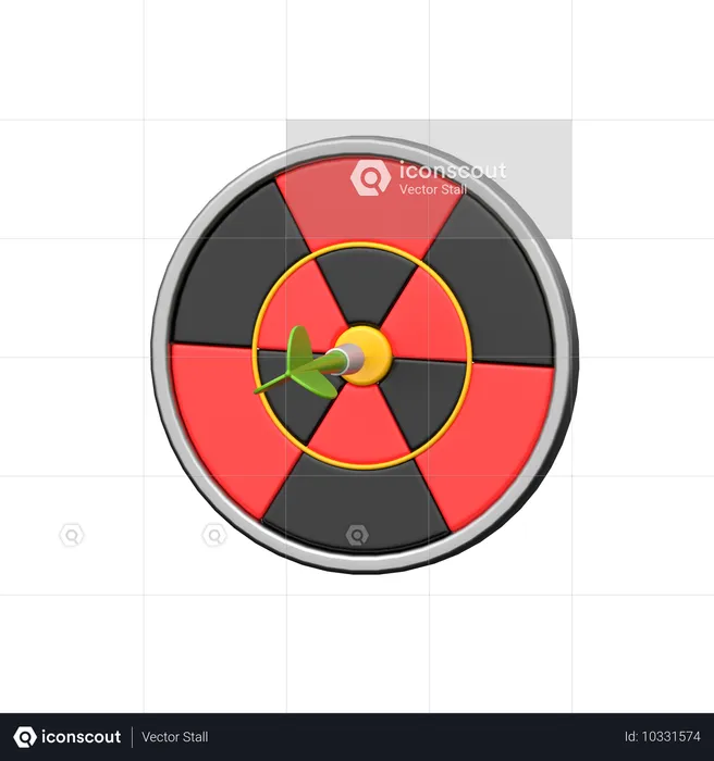 Dartboard  3D Icon