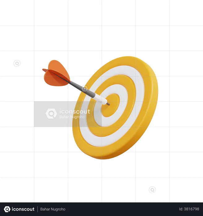Dartboard  3D Illustration