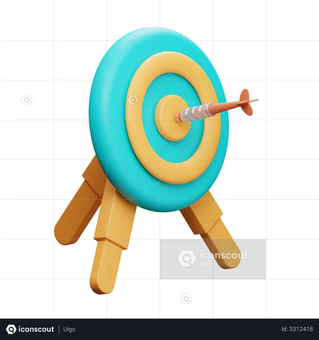 Dartboard  3D Illustration