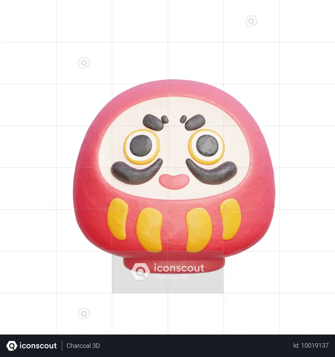 Daruma-Puppe  3D Icon