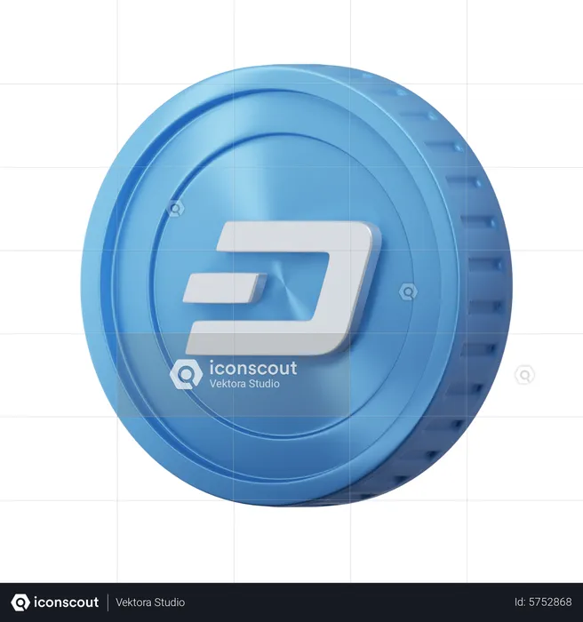 Dashcoin  3D Icon