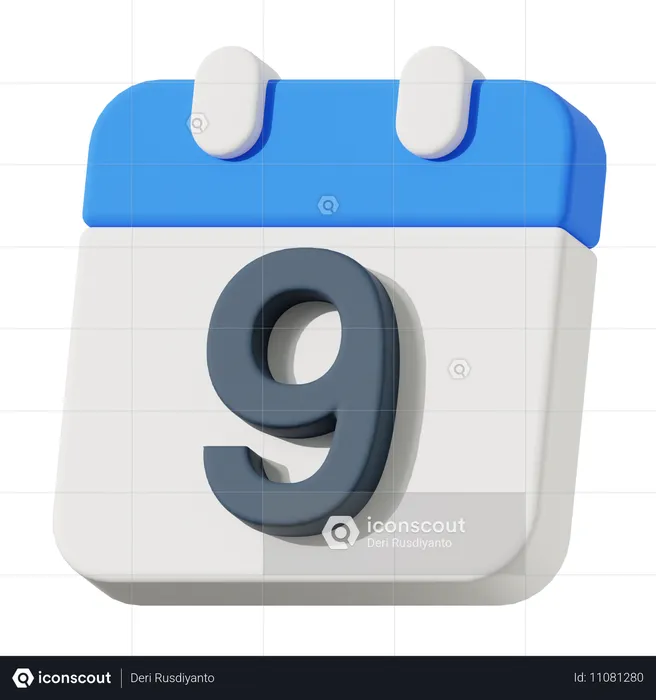 Data 9  3D Icon