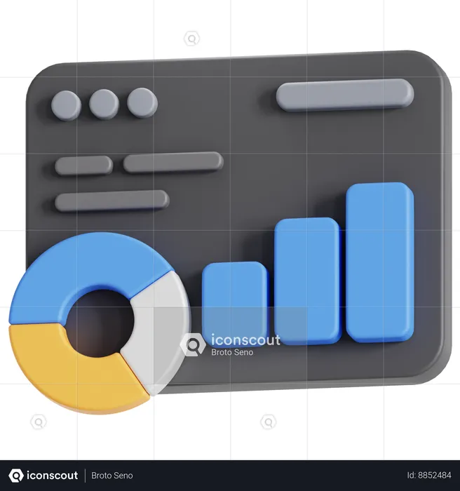 Data analytics  3D Icon