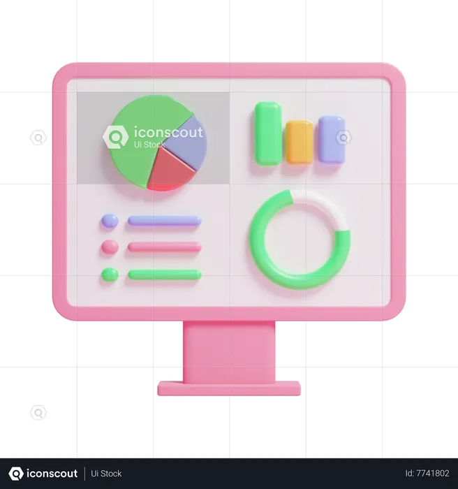 Data Analytics  3D Icon