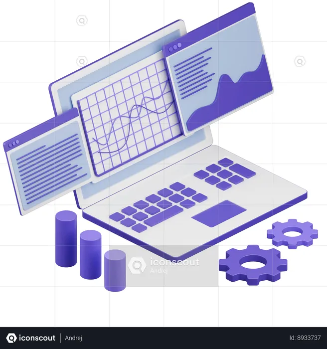 Data Analytics  3D Icon