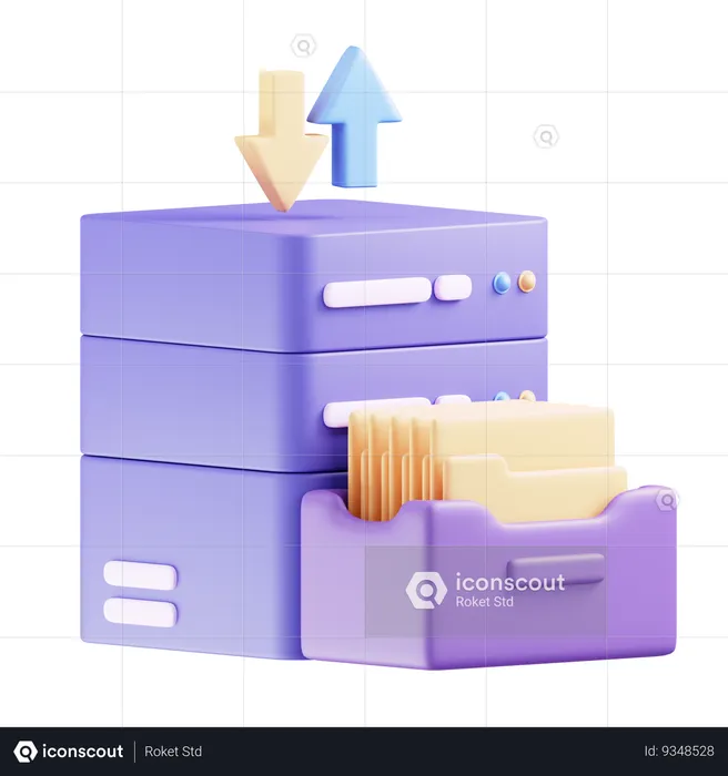 Data Archive  3D Icon