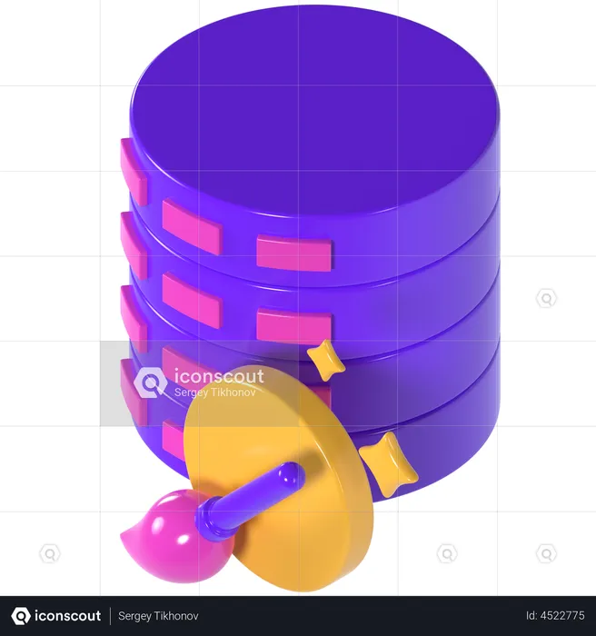 Data Cleaning  3D Illustration