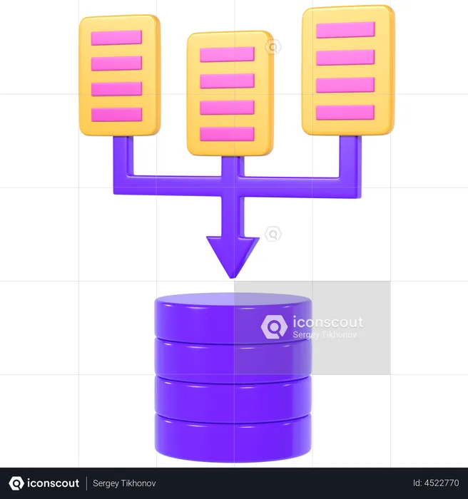 Data Collection  3D Illustration