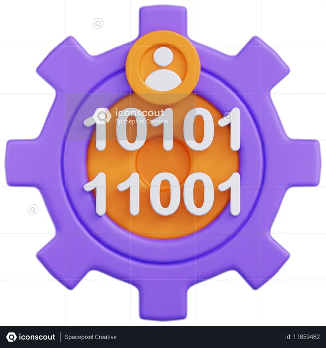 Data Encryption  3D Icon
