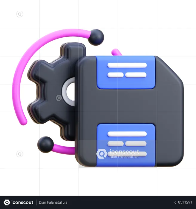 Data Error Recovery  3D Icon