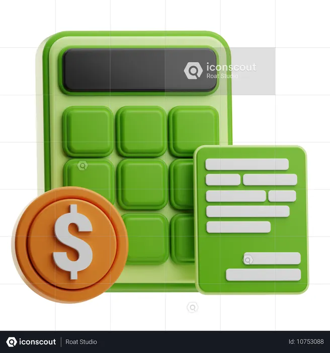 데이터 금융  3D Icon