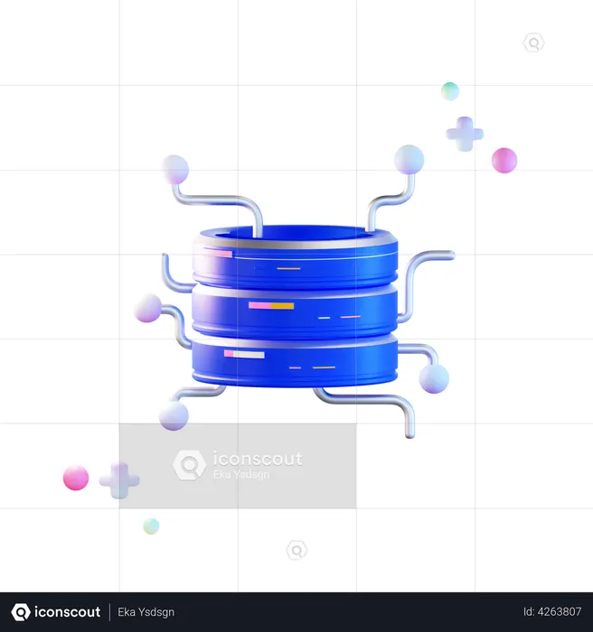 Data Integration  3D Illustration