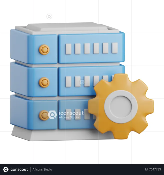 Data Integration  3D Icon