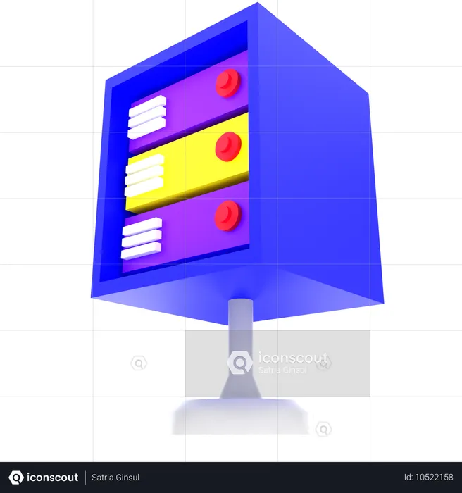 Data management  3D Icon