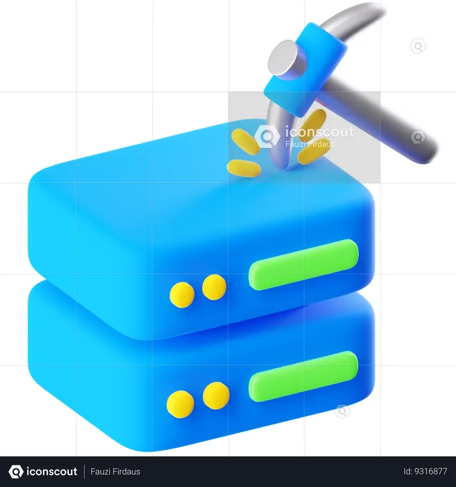 Data Mining  3D Icon