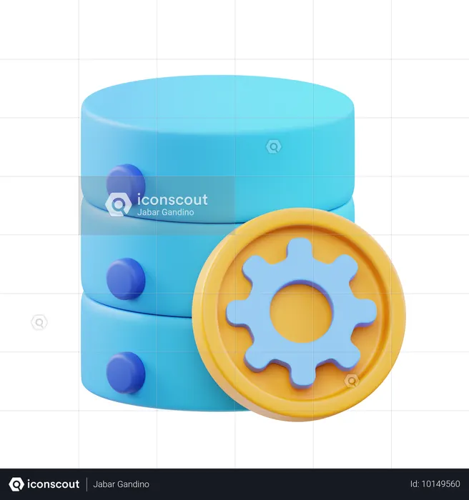 Data Processing  3D Icon