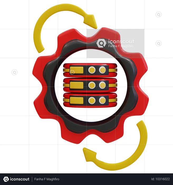 Data Processing in Web Development  3D Icon