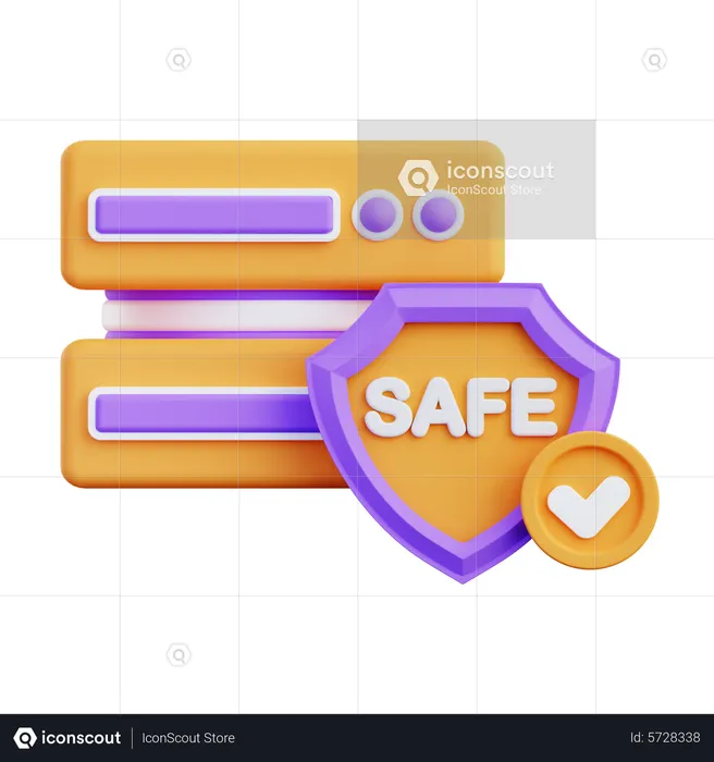 Data Protection  3D Icon