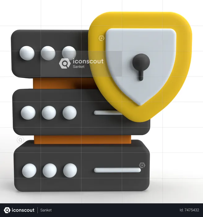 Data Protection  3D Icon