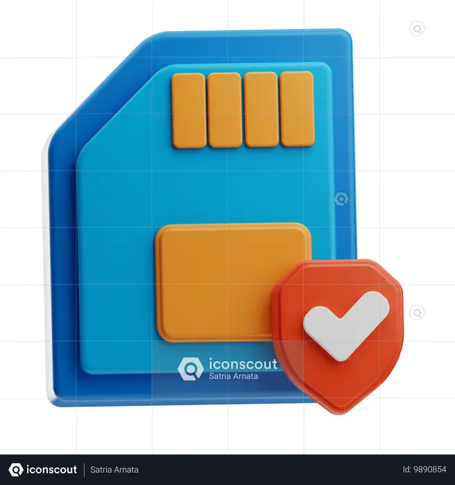 Data Protection  3D Icon