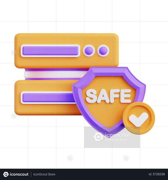 Data Protection  3D Icon