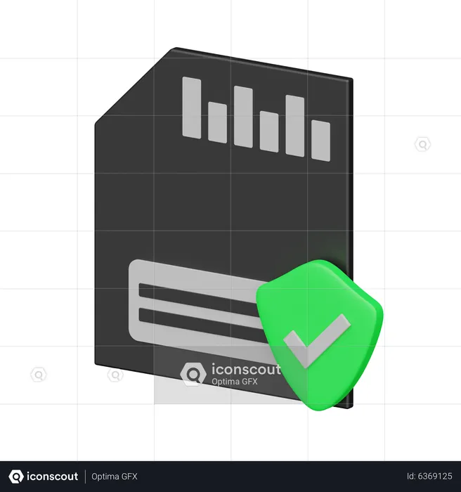 Data Protection  3D Icon