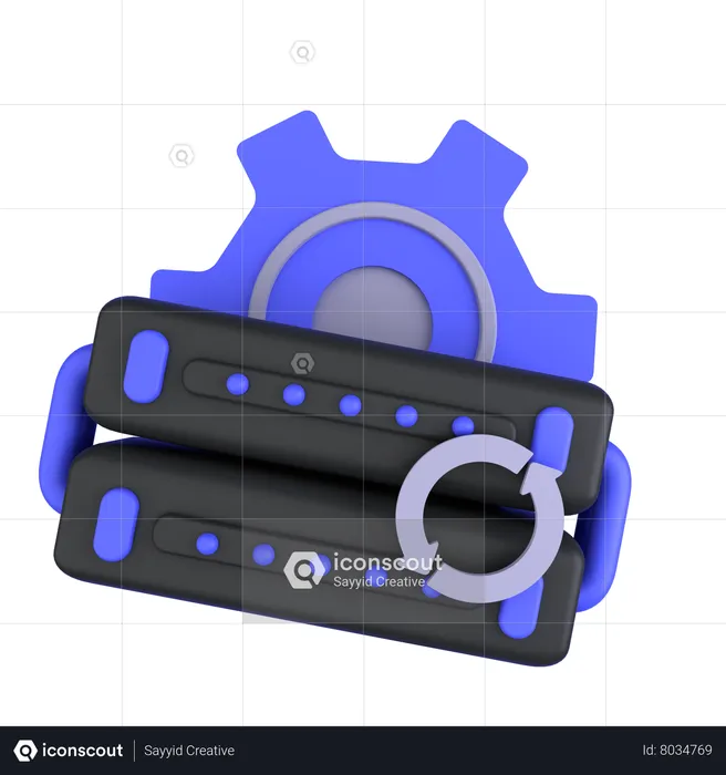 Data Recovery  3D Icon