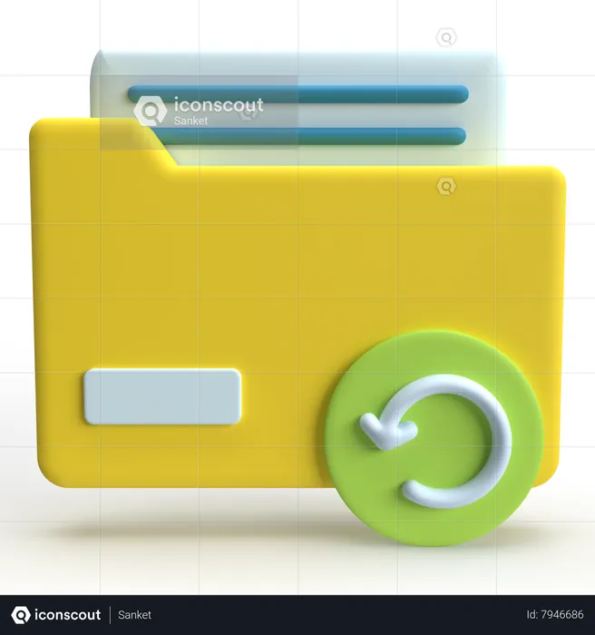 Data Recovery  3D Icon