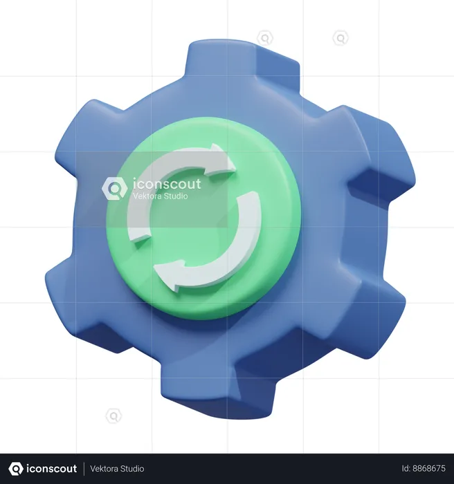 Data reset icon  3D Icon