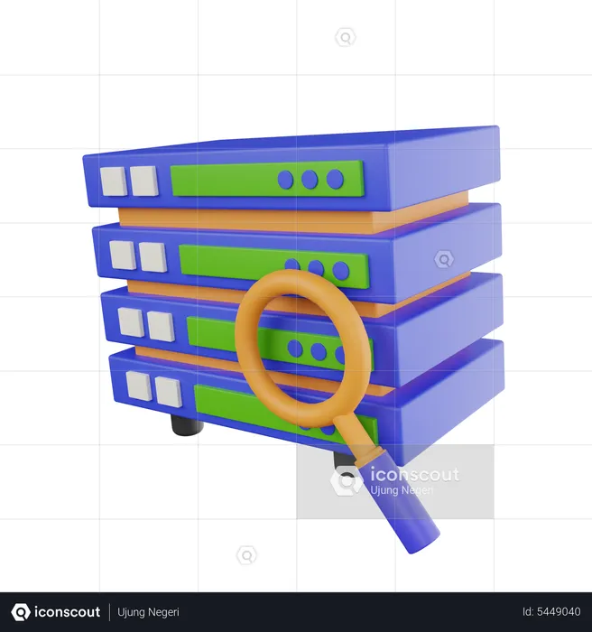 Data Searching  3D Icon