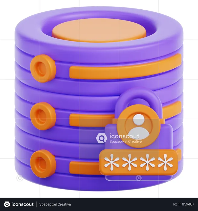 Data Security  3D Icon