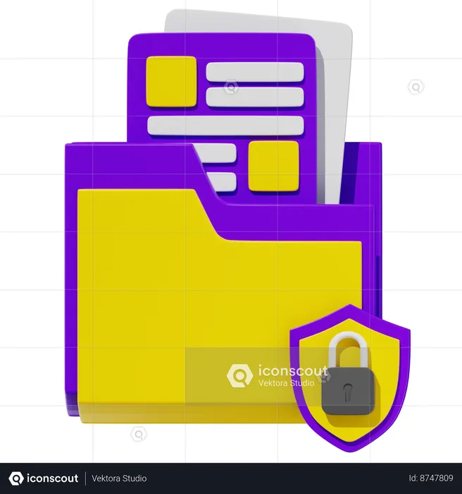 Data Security  3D Icon