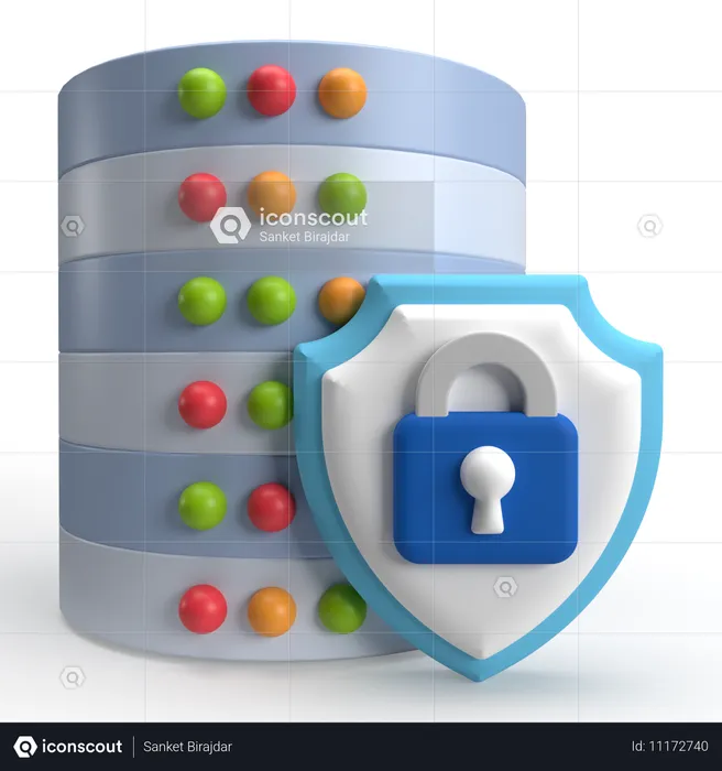 Data Security  3D Icon