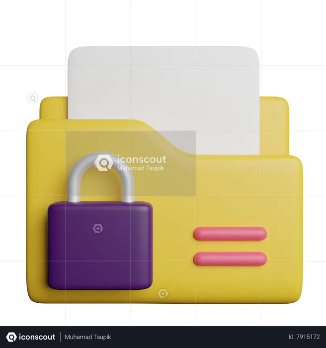 Data Security  3D Icon