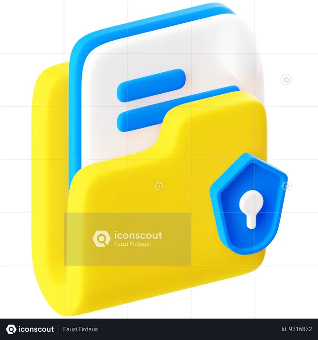 Data Security  3D Icon