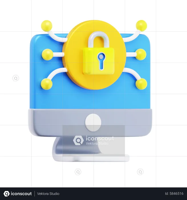 Data Security Systems  3D Icon