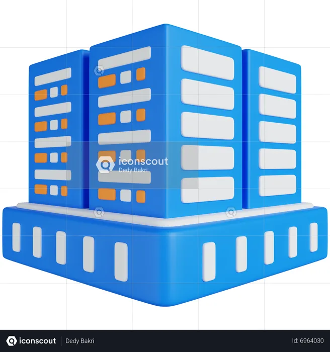 Data Servers  3D Icon