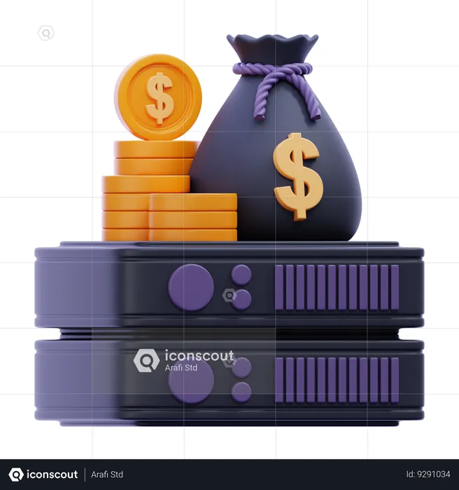 Data Storage  3D Icon