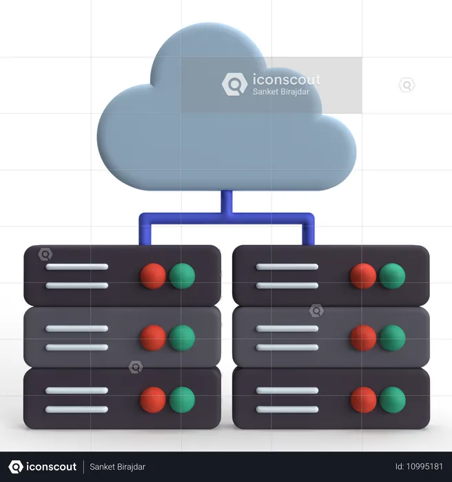 Data Storage  3D Icon