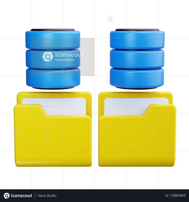 Data Storage  3D Icon