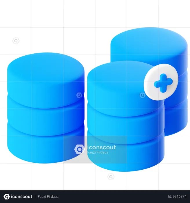 Data Storage  3D Icon