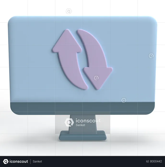 Data Sync  3D Icon