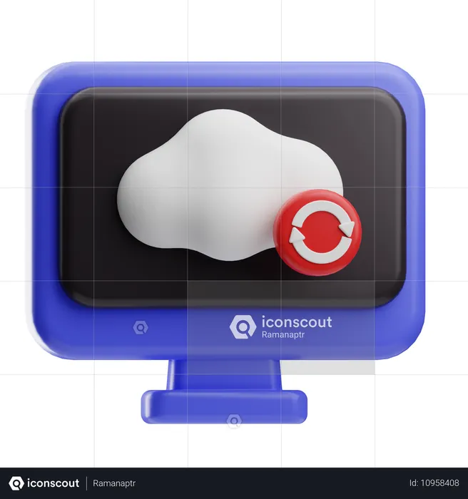 Data Synchronization  3D Icon