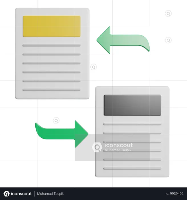 Data transfer  3D Icon