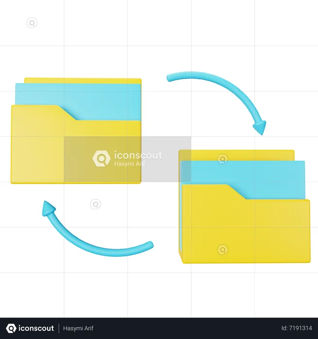 Data Transfer  3D Icon