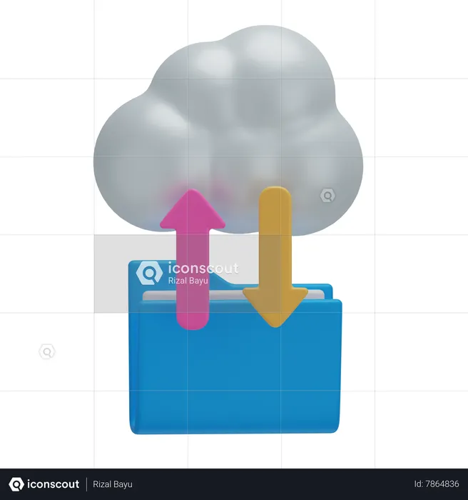 Data Transfer  3D Icon