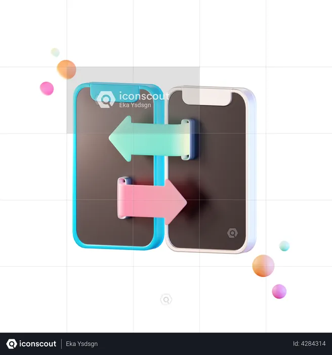 Data Transfer  3D Illustration
