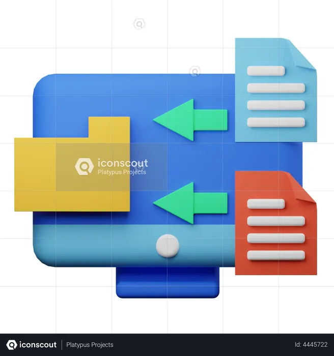 Data Transfer  3D Illustration